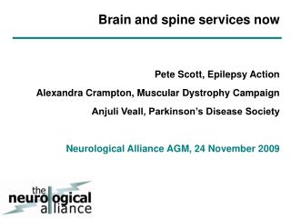 Brain and spine services now