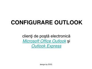 CONFIGURARE OUTLOOK