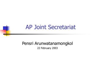 AP Joint Secretariat