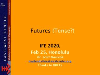 Futures (Tense?)