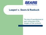 Laaperi v. Sears Roebuck