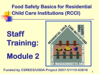 Food Safety Basics for Residential Child Care Institutions (RCCI)