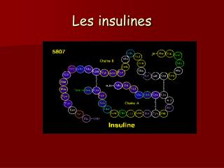 Les insulines
