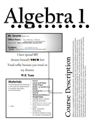 Algebra 1