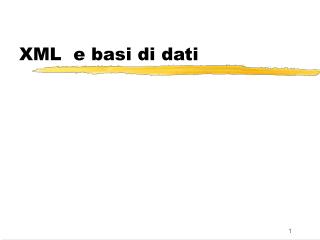 XML e basi di dati