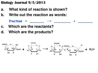 Biology Journal 9/5/2013