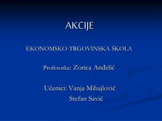 AKCIJE