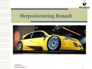 Herpositionering Renault