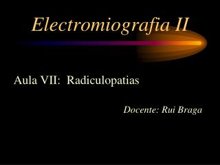 Electromiografia II