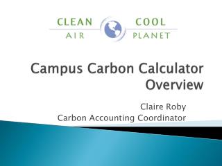 Campus Carbon Calculator Overview