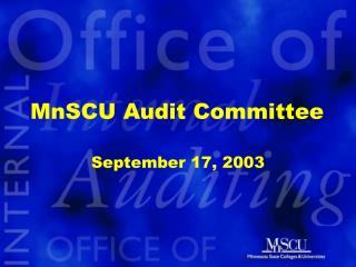 MnSCU Audit Committee