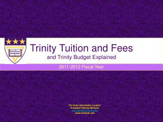 Trinity Tuition and Fees and Trinity Budget Explained