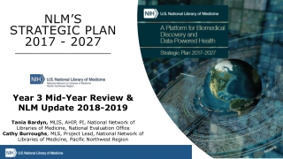 NLM’s Strategic Plan 2017 - 2027