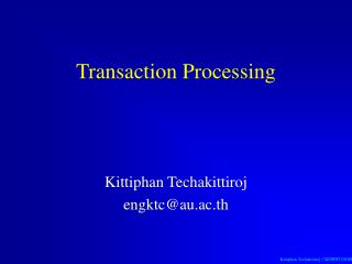 Transaction Processing