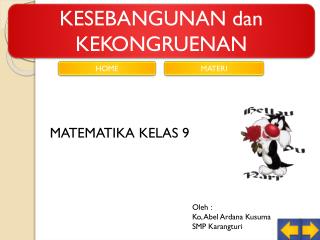 KESEBANGUNAN dan KEKONGRUENAN