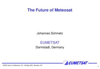 The Future of Meteosat