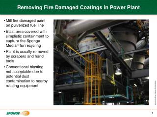 Removing Fire Damaged Coatings in Power Plant