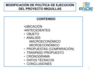 CONTENIDO UBICACIÓN ANTECEDENTES OBJETO ANALISIS MACROECONÓMICO MICROECONÓMICO