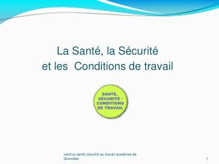 service santé sécurité au travail académie de Grenoble