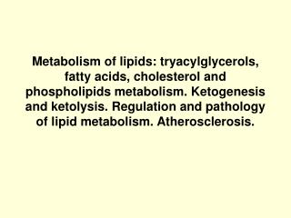 Classification of lipids , based on their backbone structures: