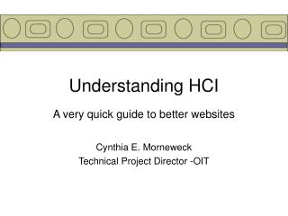 Understanding HCI