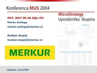 Pat, Mat  In  40 SQL-ov