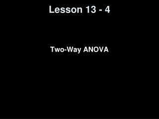 Lesson 13 - 4