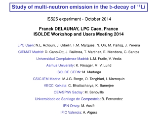 Study of multi-neutron emission in the b -decay of 11 Li