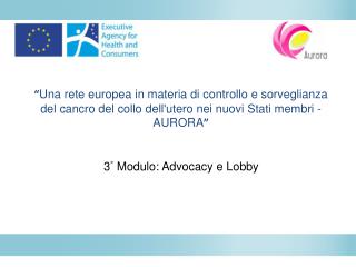 3 ° Modulo: Advocacy e Lobby