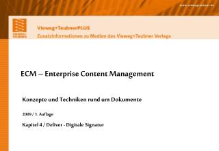 ECM – Enterprise Content Management