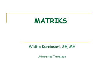 MATRIKS