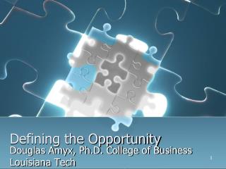 Defining the Opportunity