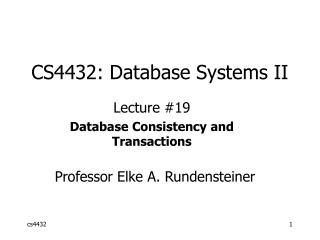 CS4432: Database Systems II