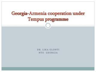 Georgia-Armenia cooperation under Tempus programme