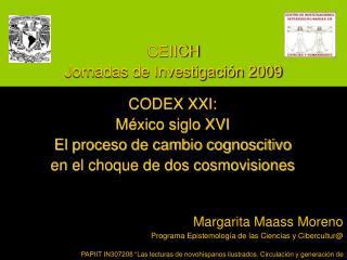 CEIICH Jornadas de Investigación 2009