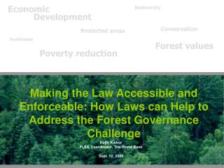 Making the Law Accessible and Enforceable: How Laws can Help to Address the Forest Governance Challenge