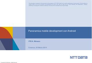 Panoramica mobile development con Android