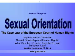 The Case Law of the European Court of Human Rights