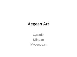 Aegean Art