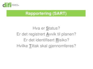 Rapportering (SART)