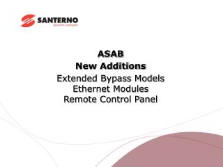 ASAB New Additions Extended Bypass Models Ethernet Modules Remote Control Panel