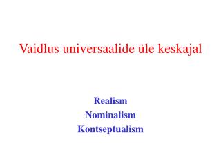 Vaidlus universaalide üle keskajal