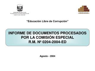 “Educación Libre de Corrupción”
