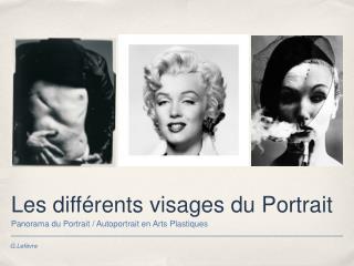 Les différents visages du Portrait