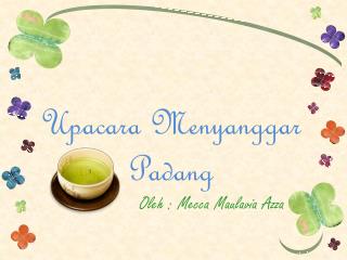 Upacara Menyanggar Padang