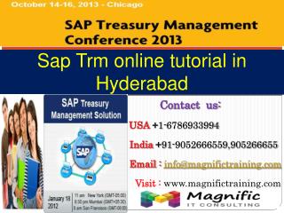 Sap trm online tutorial in hyderabad