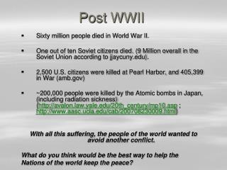 Post WWII
