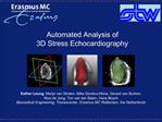 Automated Analysis of 3D Stress Echocardiography