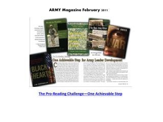 ARMY Magazine February 2011  