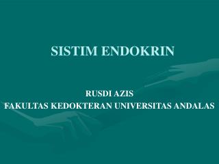 SISTIM ENDOKRIN